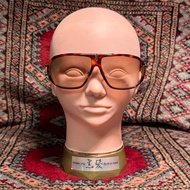 Cazal Sunglasses Model 881/1 made in Germany Gold-Brown Frame Beautiful Condition Wide Face 140mm