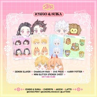 ICHIGO PRINT #STIKRFEST Glitter Kisscut Sticker Harry Potter Hogwarts
