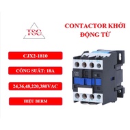[GOOD TYPE] Magnetic Starter Contactor 18A - CJX2-1810 Brand BERM