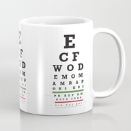 Snellen Chart Alphabet Motif Mug