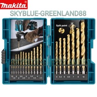 MATA Makita D-67527 HSS Tin Metal Drill Bit set 19pcs Titanium D 67527