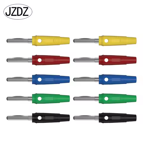 JZDZ 10PCS 4MM Copper Banana Plug Can Be Connect Test Probes For Speaker Amplifier J.10019