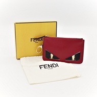 Fendi 芬迪 Bag Bugs (Monster)小怪獸   紅色 牛皮 鑰匙包 零錢包