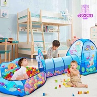 TENDA 3 in 1 Play Tunnel Tent Children's Play Tent Easy to Fold Indoor or Outdoor Play House Kids Te