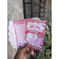 4R SIZE HELLO KITTY INVITATION