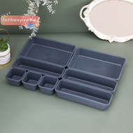 [lnthesprebaS] 8pcs/set Household Drawer Organizers Dustproof Desk Stationery Storage Box Women Makeup Organizer For Bathroom Kitchen Accessories new