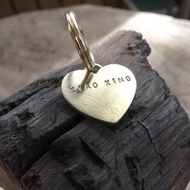 黃銅 - 愛心寵物吊牌