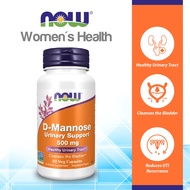 NOW Supplements, D-Mannose 500 mg, Non-GMO Project Verified, Healthy Urinary Tract, 60 Veg Capsules