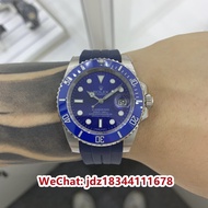 Rolex tape submariner blue water ghost series ceramic ring watch