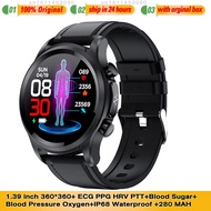 Original E400 Smart Watch ECG PPG HRV PTT Blood Sugar Blood Pressure Oxygen Body Temperature Monitor IP68 Waterproof Smartwatch