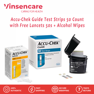 Viancare Accu-Chek Guide Test Strips 50 Count with Free Lancets 50s + Alcohol Wipes Accu Chek Guide 