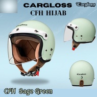 CARGLOSS CFH HIJAB INOVASI TERBARU HELM WANITA HIJAB HALF FACE ORIGINAL CARGLOSS HELMET OFFICIAL