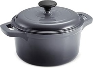 Tramontina Enameled Cast-Iron Dutch Oven 3.5 Qt (Gray), 80131/638DS