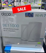 Deco BE65（2 件裝）BE11000 三頻 WiFi 7 路由器 2.5G  🔥SALE🔥$4990 行貨三年保養✅