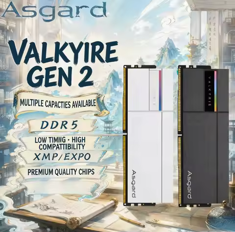 Asgard DDR5 Desktop RAM 16GB 24GB 32GB 48GB Memory Kit 6000MHz High-Speed Gaming Performance RGB Lig