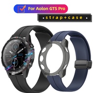 Aolon GT5 Pro case Screen protector Aolon GT5 Pro strap Silicone strap for Aolon GT5 Pro Smart Watch