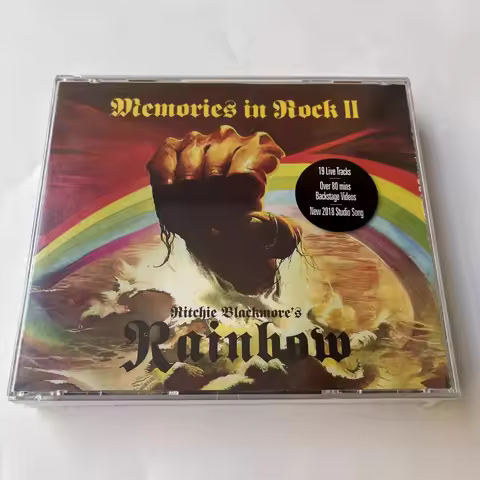 Retro Rainbow Music CD Ritchie Blackmore's Rainbow Memories Album 2pcs Music Record+1pcs DVD Cosplay