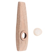 pinkdayone-SG Kazoo Flute Maple Wood Musical Wind Instrument with Diaphragm for Playing Performance