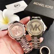 【กล่องฟรี MK นาฬิกาข้อมือผู้หญิงสายสแตนเลส 【SEY】