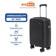 BIG BAG Glider 26" (PP) Polypropylene Luggage 26 Inch Unbreakable Luggage Bag Travel 26 Inch Suitcas