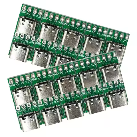 16 Pin Test Type C Connector 16 Pin Test PCB Board For Cable Transfer Test Transfer Socket Accessori