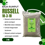 [2KG] Baja Rumput Karpet Russell Premium 18-3-18 Untuk Semua Jenis Premium Fertilizer The Lawn