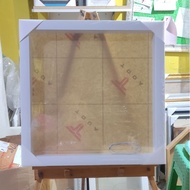 Minimalist white type, size 40x40, transparent - Transparent white dowry Frame, size 40x40 - Transpa