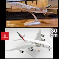 Miniature commercial plane jumbo 30cm Emirates A380 Etihad A380 Garuda Indonesia display plane Singa