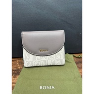Bonia gray monogram Wallet
