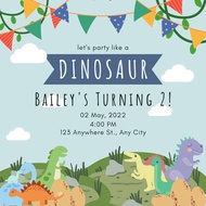 e-card Invitation I Digital Invitation e card e kad birthday card | baby shower