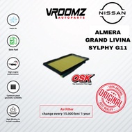 OSK Air Filter NISSAN ALMERA/ GRAND LIVINA/ SYLPHY (G11)