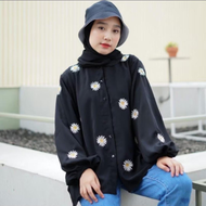 DAISY BLOUSE / BAJU ATASAN LILAC / BLOUSE LILAC DAISY / BAJU BUNGA MATAHARI / BLOUSE DAISY / BLOUSE 