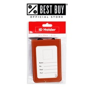 ID Holder Vertical T-083V 54x90mm Brown Leather with String - School & Office Supplies