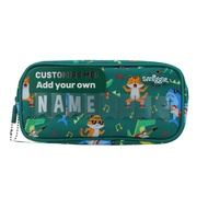 [gamau] Australia Smiggle Original Childrens Pencil Case Boy Clutch Green Tiger Cute Storage Bag Sch