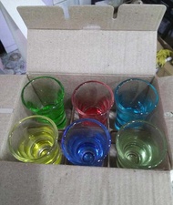 Thickened Colorful Bullet Cup White Wine Cup Dumpling Cup B52 Cocktail Cup Foreign Liquor Cup Small 