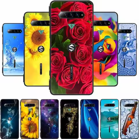 For Xiaomi Black Shark 4S Pro Back Cover Case Black Silicone Soft Phone Case For Xiaomi Black Shark 