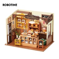 Robotime DIY Wooden Dollhouse. Rolife Becka's Baking House DIY Miniature House Kit DG161