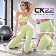 Women's butt-lifting pants with butt elastic CK22, women's sports gym pants for a dynamic figure