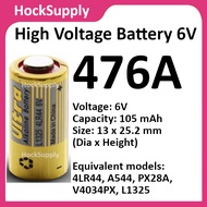 476A 4LR44 L1325 PX28A A544 V4034PX High Voltage Alkaline Battery 6V