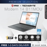 MSI Modern 14 B11MOU | 14" FHD | i7-1165G7 | Intel Iris Xe | 8GB DDR4 | 512GB SSD | Win 10 Laptop (B11MOU-456SG)