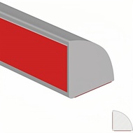1 Roll of 2m/78.74 Inch Self-adhesive Decorative Strip Flexible Quarter Round Molded Strip Peel and 