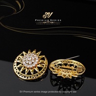 Sv Premium Kerongsang Dokoh Songkok Bulan Bintang Pin Dokoh Songkok Pengantin Tanjak Melayu Brooch N