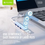 BAVIN I9 4 in 1 USB Hub Adapter Supported Data Transfer / Charging / Dual USB Mouse