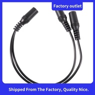 28cm 3.5mm Female to Dual Jack Female Y Splitter Stereo Audio Cable Black