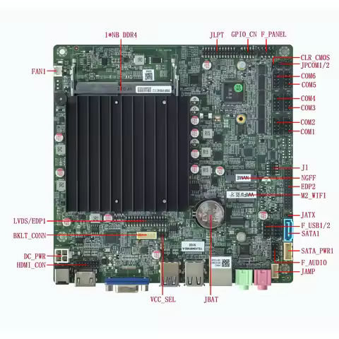 N100 N95 N150 N305 Mini Itx Motherboard Atm Pos Embedded Industrial Control Board for Smart Vending 
