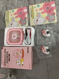 Kanahei 卡赫娜拉 隨身風扇 口罩套 飯團🍙造型鎖匙扣扭蛋