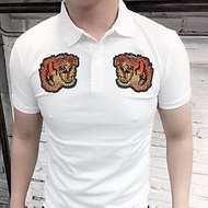 Áo Thun Nam Áo Thun Nam Cổ Polo Thêu Họa Tiết Hổ Mẫu 01 Cool Ngầu Thời Trang Nam Cá Tính