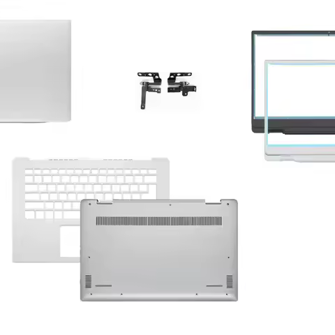 New Laptop Case For Dell Inspiron 14 5490 5498 LCD Back Cover Front Bezel Palmrest Bottom Case Hinge