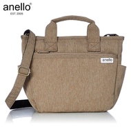 のAnelloの Grande GU-H2315 SPS Lightweight Water Repellent Heather Poly Tote Shoulder Bag 6 Pockets