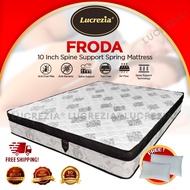 Free Shipping Lucrezia Froda 10" Spine Support Spring Mattress Tilam 床 Single SuperSingle Queen King